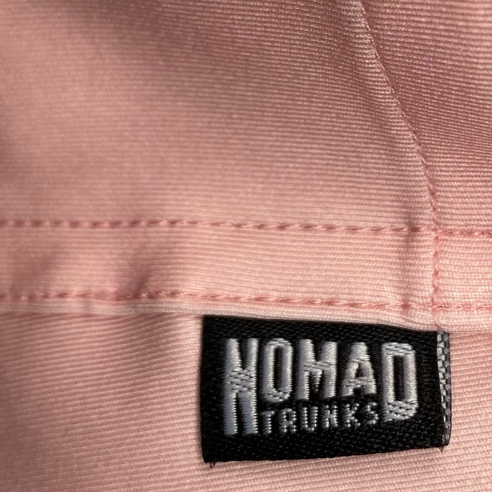 Nomad Trunks Pink Swim Hybrids with Red Drawstring S - Picture 4 of 4